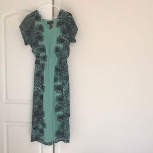 Corey Lynn Calter peacock feather dress size S